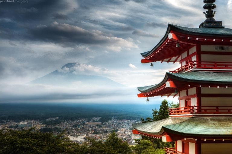 Mount Fuji viewed from the Chureito Pagoda