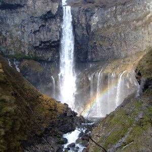 Kegon Falls plunging 97 metres near Lake Chuzenji, Nikko