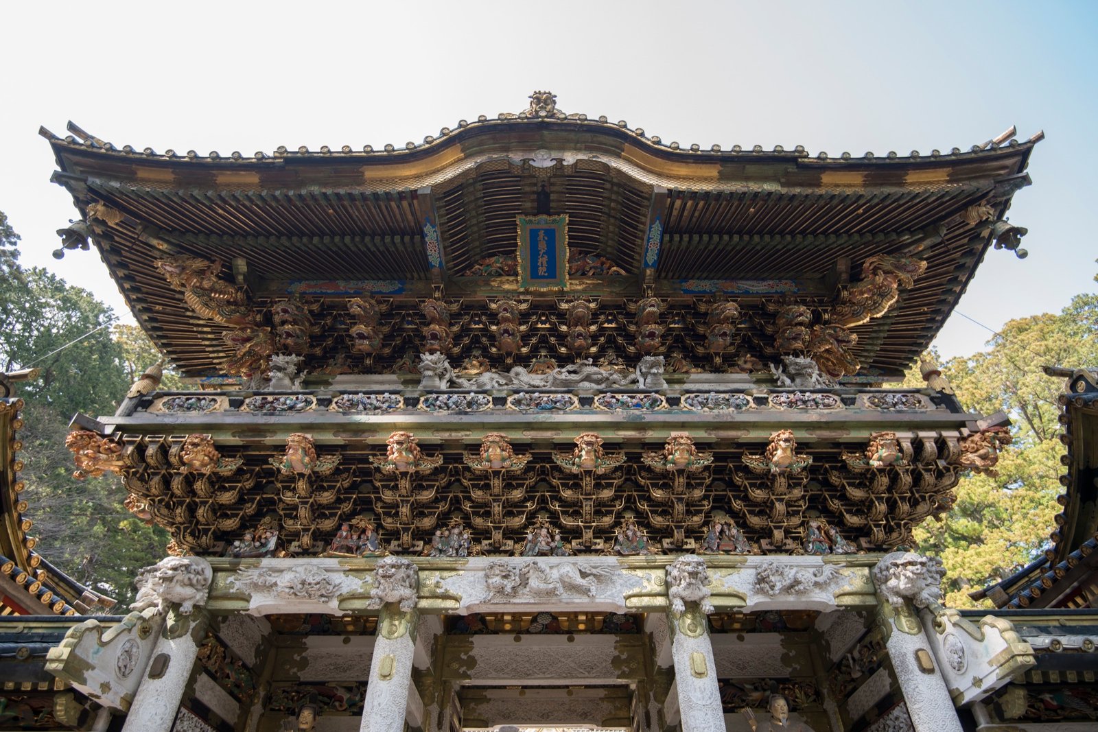 The gilded Yomeimon Gate at Nikko Tosho-gu shrine